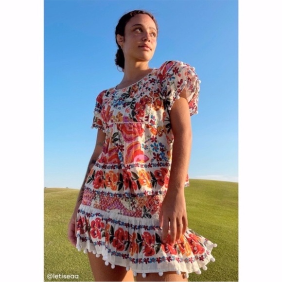 NEW Anthropologie Farm Rio Spring Bananas Mini Skirt Medium - Picture 14 of 17